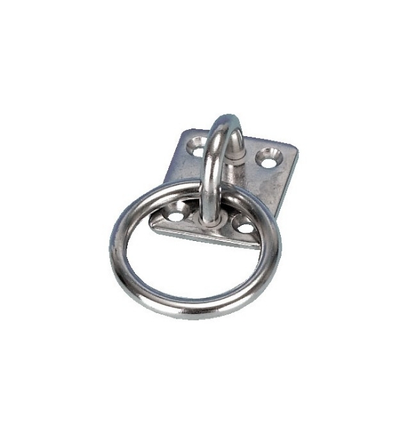 Ringplate m/løs ring, 8mm, syrefast